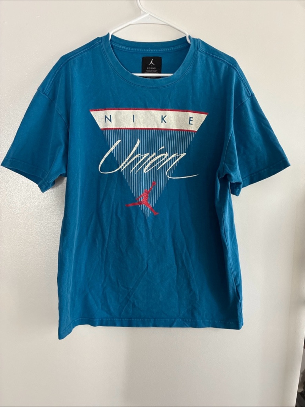 Nike Teal Blue Union Graphic Short Sleeve Tee